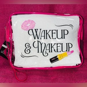 NWOT Transparent Cosmetic Bag